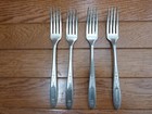 4 Vtg Silverplate Grosvenor 1921 Community Plate Dinner Forks 7 7 8 