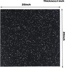 4 Pack Interlocking Tile 20  X 20   x 1   heavy Duty Rubber Flooring Mat Anti-vibrat