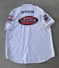 Cintas Shirt Size Xl White Official Nascar Dodge Weekly Series Uniform Race Wear