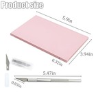 5 Pack 4x6 Inch Rubber Art Soft Linoleum Carving Block For Printmaking Stamp