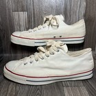 Vintage 60s 70s Converse All Star Chuck Taylor White Low Mens Size 12 Usa Made