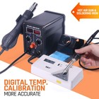 780w 8586d-iii Soldering Iron Hot Air Rework Station Kit Desoldering Tool Set