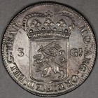 1763 Netherlands Utrecht Silver 3 Gulden