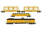 N Micro-trains Mtl 98302277 Prr Pennsylvania Mow  wire Train  Freight 4-car Set