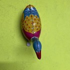 Vintage Tin Wind-up Duck  Toy 4  China 042 No Key Works Great Bright Colors