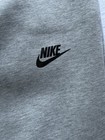 Nike Men s Gray Jogger Pants Size M Cotton Blend Fleece Drawstring Zip Pocket