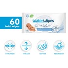 Waterwipes Sensitive Newborn   Baby Wipes 3 In 1 Cleans Cares Protects 99 9 