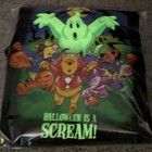 Rare vtg-90s Disney Halloween Isa Scream Winnie The Pooh Glow In Dark Sweatshirt