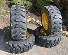 12-16 5 Sks-1 Skid Steer Tires rims  4  Back Spacing  For John Deere