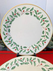 Set Of 4 Lenox Holiday Porcelain 11 1 2  Dinner Plates Excellentcondition 24krim