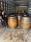 500l   132 Gal  Puncheon Oak Wine Barrel Cold Water Plunge Barrel  Storage
