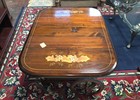 Vintage Americana Drop-leaf Tea Cart   Bar Trolley - Stenciled