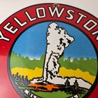 Vintage Yellowstone Park Sign - National Park Wyoming Gas Pump Porcelain Sign
