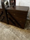 Vintage 3 Tier Accordion Style Wooden Sewing Box