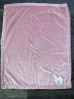 Carters Child Of Mine Soft Plush Baby Girl Blanket 30  X 40  Pink Unicorn