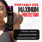 2 Police Magnum Pepper Spray 5 Ounce Hot Pink Twist Lock Self Defense