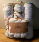 6 Piece Baby s Bath Set-3 Hooded Bath Towels   3 Washcloths-zoo Animals Theme