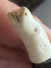 Vintage Inuit Greenland Chukchi Knife  Bear Carvings Antler Horn Northwest Coast