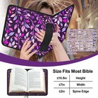Bible Cover Case For Women Large Bible Bag Organizer Christian Gift Purple