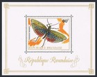 Rwanda 495-504 505 mnh michel 538-547 548 Bl 30  Butterflies moth beetles 1973 