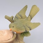 Vintage Bird And Nest Ceramic Pin Cushion Japan Ardalt Lenwile China