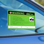 100 Pack Tow Warning Stickers - 5x8 Inch - Hard To - Parking Violation Stickers