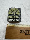 Vintage Metal    colony Paints    Logo Wood Block Ink Stamp