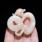 Antique Chinese Tang Dynasty Ancient Jade Wealthy Figure Pendant Ornament