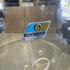 Vintage 22    X 14  Ludwig Clear Vistalite Kick Drum Shell Only 1970s 1976 W badge