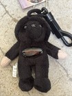 Vintage Britney Spears Black Plush Teddy Bear Keychain Clip On 2000 New