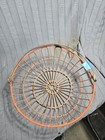 Vintage Orange Wire Egg Basket W handle Primitive Farmhouse Farm Ranch Country 3