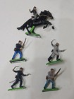 Vintage 1971 Britain Ltd  Civil War Soldiers Figure Lot Of 5 And Horse