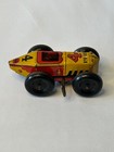 Vintage Louis Marx No  4 Tin Litho Wind Up Light Racer W  Driver 1940s 1950s