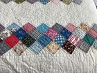 Vintage Handmade Squares Hand Stitched Quilt 79 X 88 