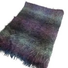 Calzeat Scotland Vintage Mohair Fuzzy Ombre Throw Blanket Maximalist Cozy Decor