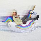 Gofloats Winter Snow Tube -  Unicorn -  Ultimate Sled And Toboggan