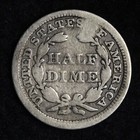 1857 Seated Liberty Silver Half Dime Choice Vg E198 Tnn