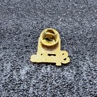 Vintage Wendy s Old Fashioned Hamburgers Sparkle Gold Tone Employee Lapel Pin