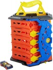 Mattel Hot Wheels 5 Lane Collapsible Roll Out Raceway Race Track Set  carry Case