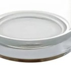 11  Clear Glass Centerpiece Pillar Candle Holder With Candle