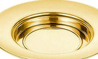 Sudbury Brass Tone Stacking Bread Plate Communion Tray  10 1 4 Inch