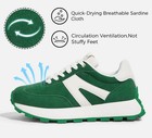 Lucky Step Women s Platform Fashion Sneakers Green Us 9