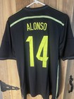 Adidas Spain National Team Soccer Jersey Black yellow Alonso  14
