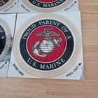 Proud Parent Of A Us Marine 4    Diameter Foil Stickers Decals Set Of 4