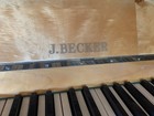 47  J  Becker Upright Piano   Bench In Beautifully Polished Natural Wood Finish