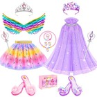 Girls  Princess Dress Up Clothes   Shoes Set  Pretend Play Costume Outfit