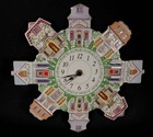 Lenox Spice Village Wall Clock Large 11   Porcelain Rare