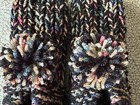 New Handmade Knitted Amish Slippers Black   Earthtones Wms Lg Mans Med 9 3 4 