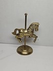 Vintage Brass Carousel Horse  Figurine 8    Tall 1 Lb 5 Ounces  Classic Piece