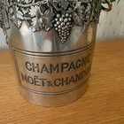 Vintage French Champagne French Ice Bucket Cooler France Moet Silverplate0904253